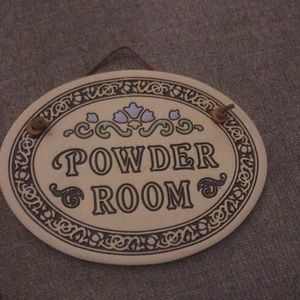 Trinity pottery powder room plaque USA